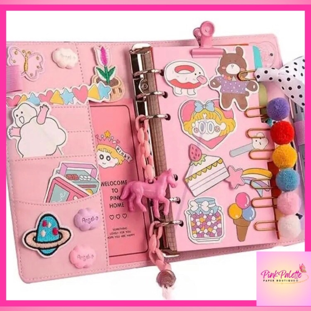 Pink Journal/Planner with Accessories + Free Pink Pen w/purchase
